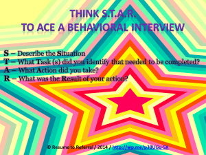 Behavioral Interview